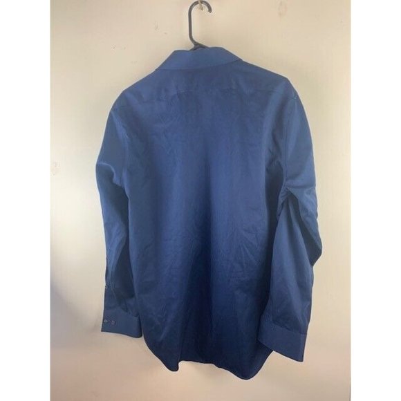 Calvin Klein Size L 166 32/33 Mens Navy Blue Shirt Long Sleeve Infinite … - Picture 5 of 5